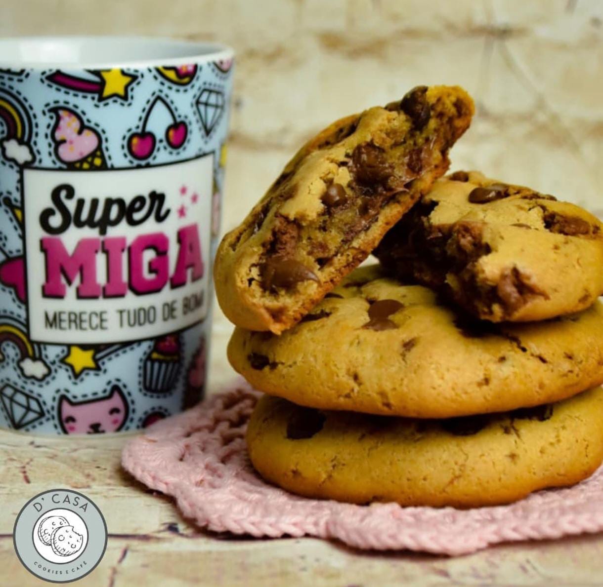 Cookie recheado com Nutella D'Casa - O favorito de Promissão