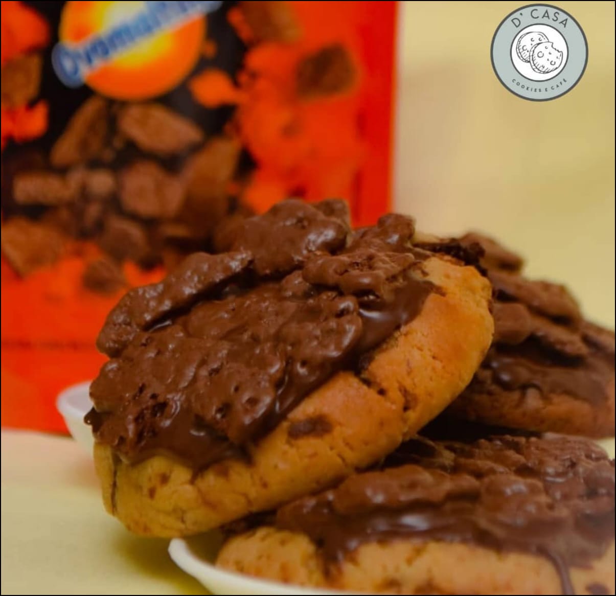 Cookie crocante de Ovomaltine artesanal D'Casa